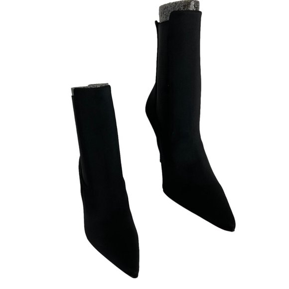 Good American Shoes Booties Womens Sz 6 Kickstand Neoprene Black 001 $319 Nwb - Picture 3 of 12